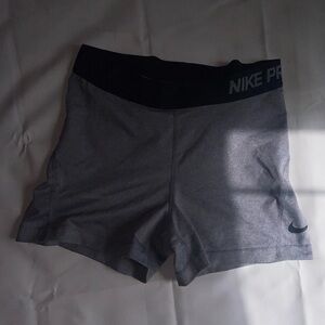 Nike Women's Gray Pro Shorts
